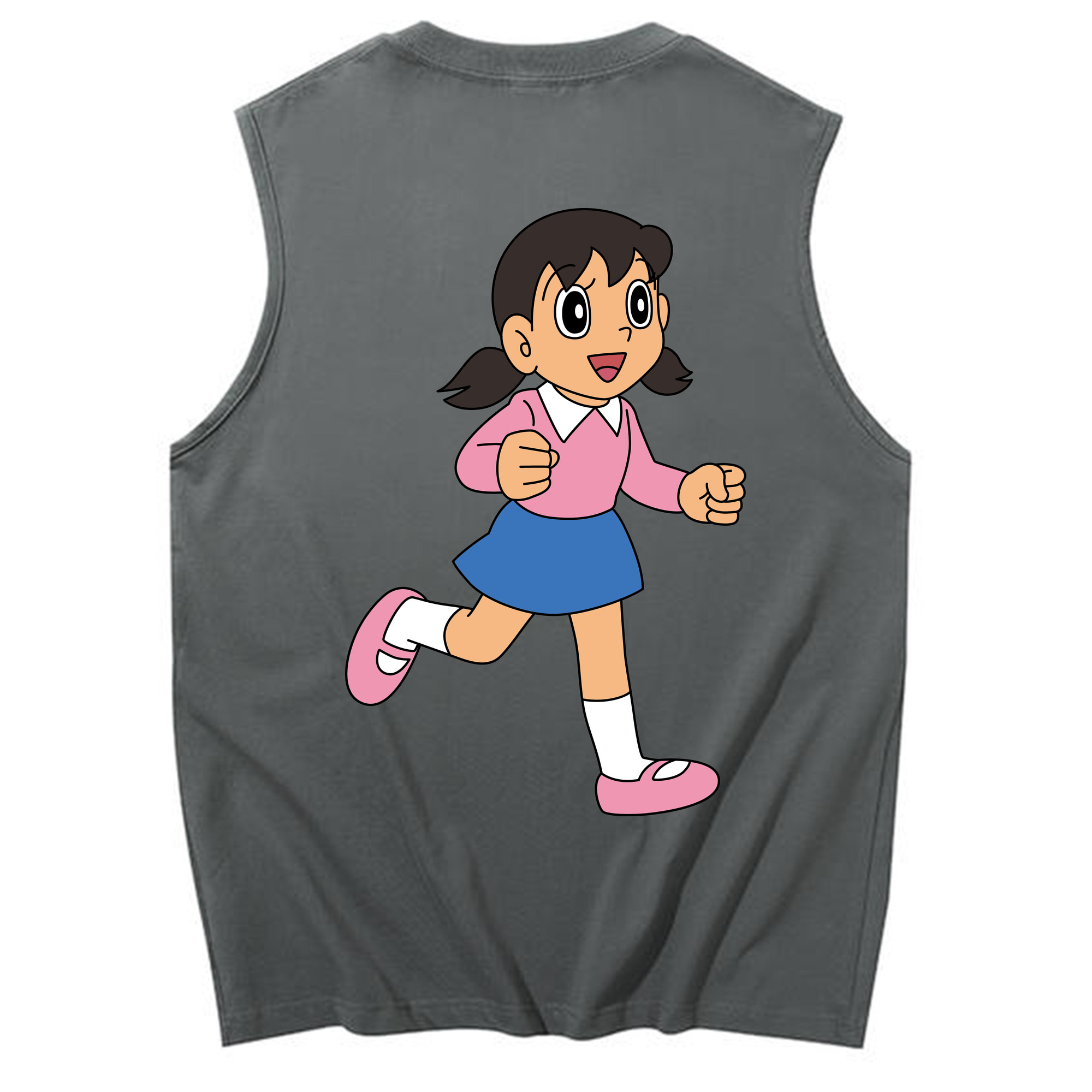 （画像用） ドラえもん みなもと しずか Doraemon Shizuka Minamoto コットン100％タンクトップ（背面プリント）